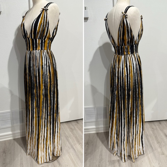Ronny Kobo Multicolored Striped Sallee Maxi Dress - S - Picture 4 of 5
